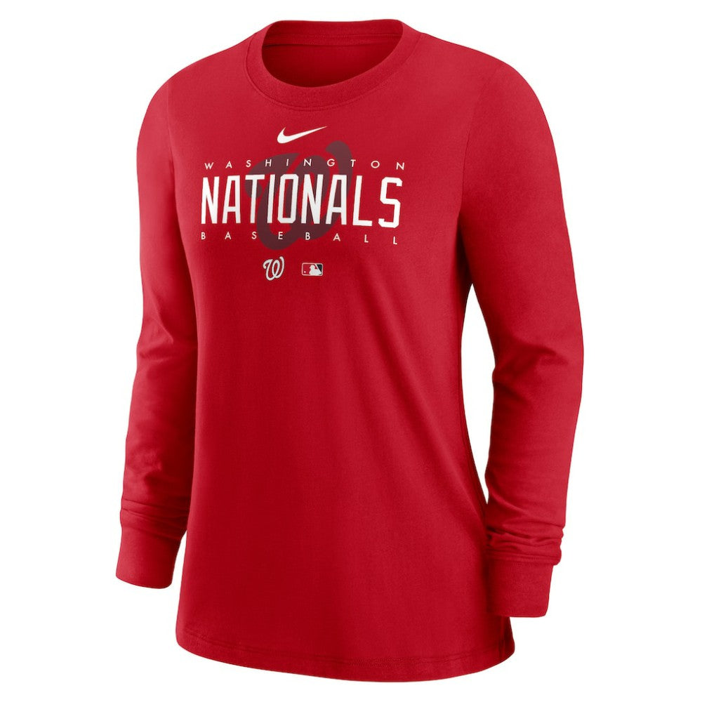 MLB Washington Nationals Nike Women's Authentic Collection Legend Performance Long Sleeve T-Shirt