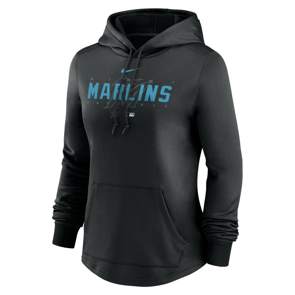 MLB Miami Marlins Nike Women's Authentic Collection Pregame Performance Pullover Hoodie
