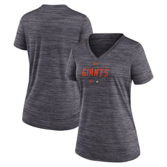 MLB San Francisco Giants Nike Women's Authentic Collection Velocity Practice Performance V-Neck T-Shirt