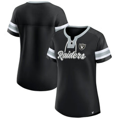 Women's Plus Size Original State Lace-Up T-Shirt - Las Vegas Raiders