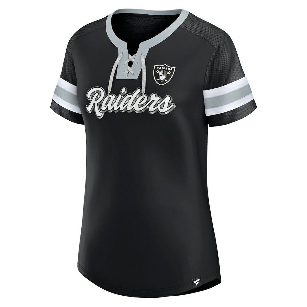 Women's Plus Size Original State Lace-Up T-Shirt - Las Vegas Raiders