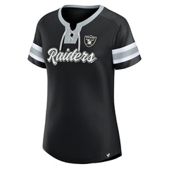Women's Plus Size Original State Lace-Up T-Shirt - Las Vegas Raiders