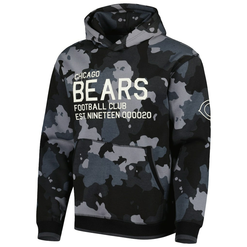 The Wild Collective Camo Pullover Hoodie - Chicago Bears