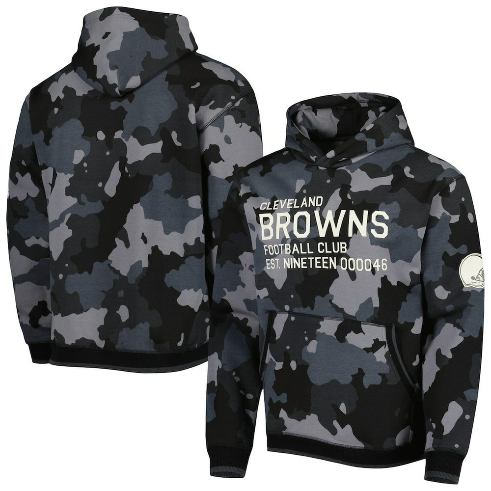 The Wild Collective Camo Pullover Hoodie - Cleveland Browns