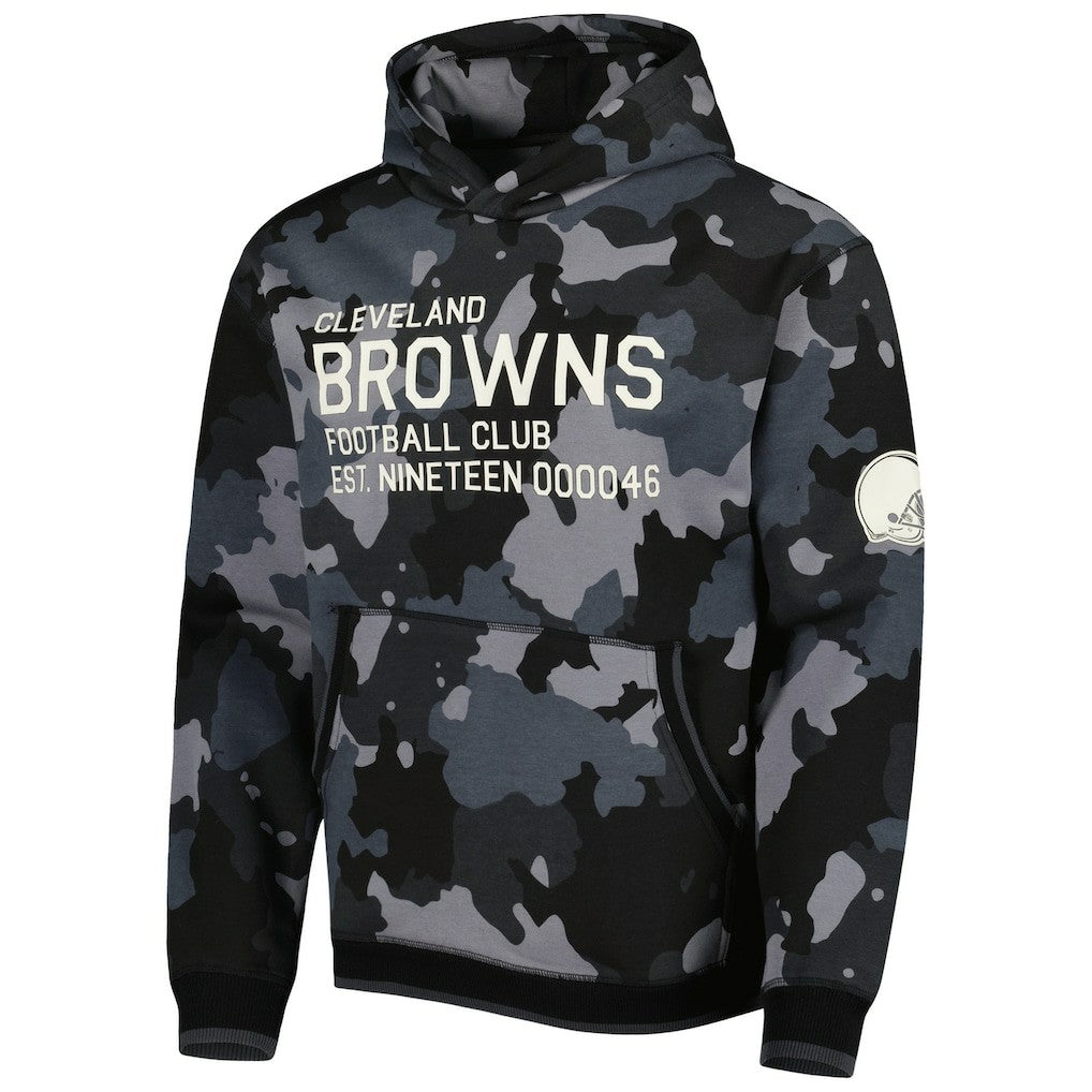 The Wild Collective Camo Pullover Hoodie - Cleveland Browns