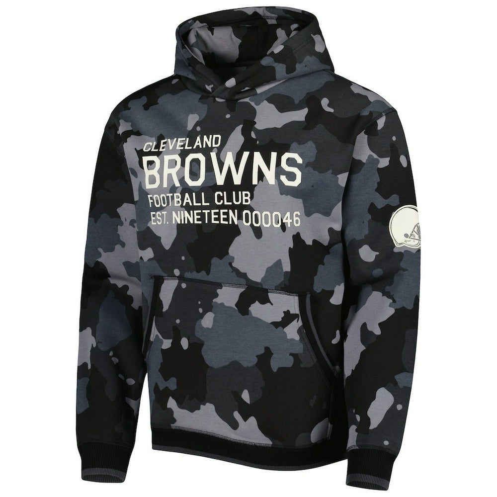 The Wild Collective Camo Pullover Hoodie - Cleveland Browns