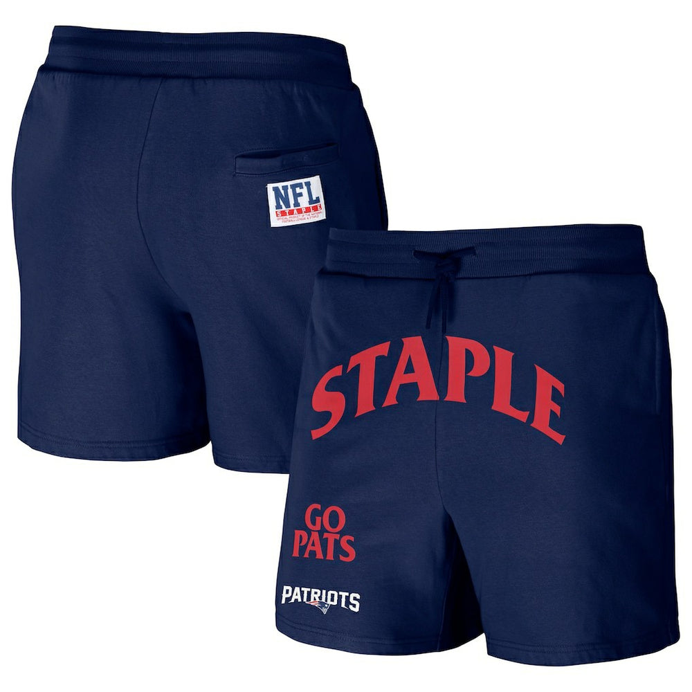 NFL x Staple Throwback Vintage Wash Fleece Shorts - New England Patriots