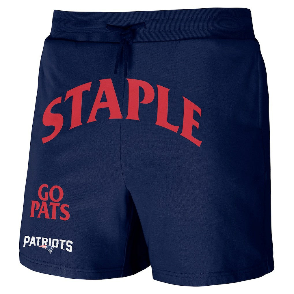 NFL x Staple Throwback Vintage Wash Fleece Shorts - New England Patriots