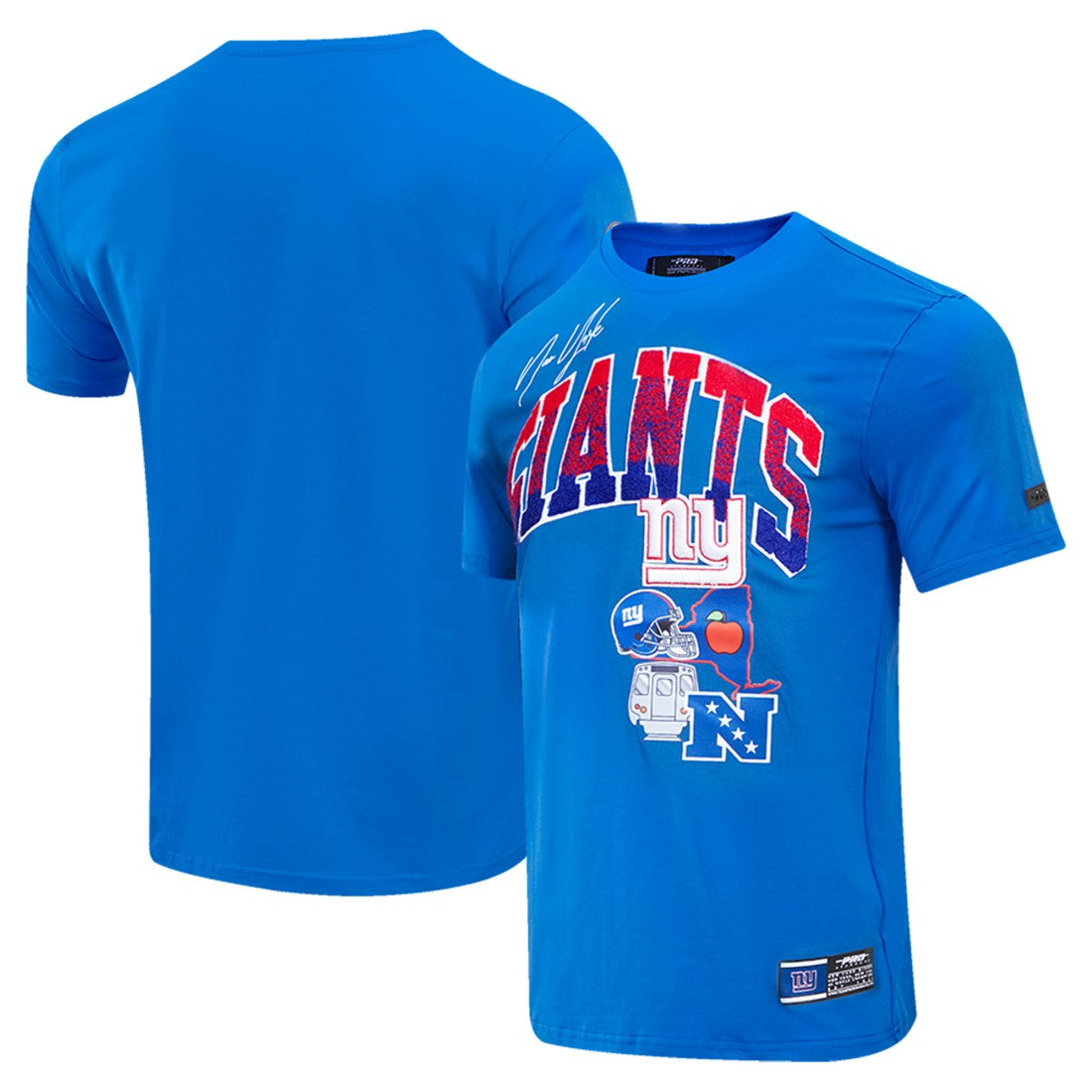 Pro Standard Super Bowl XLVI Patch Hometown Collection T-Shirt - New York Giants