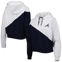 MLB Atlanta Braves DKNY Sport Women's Bobbi Colorblock Pullover Hoodie