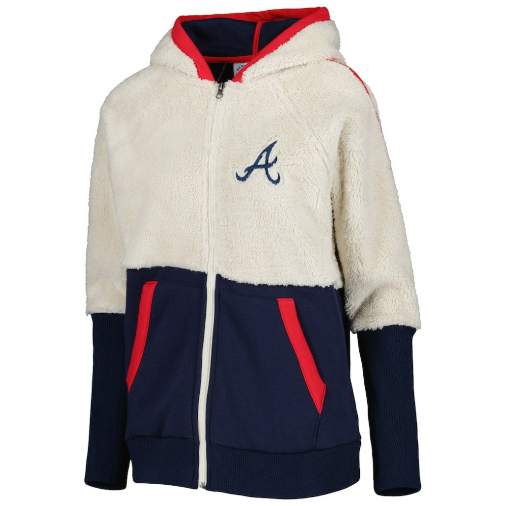 MLB Atlanta Braves G-III 4Her by Carl Banks Women's Shuffle It Raglan Full-Zip Hoodie