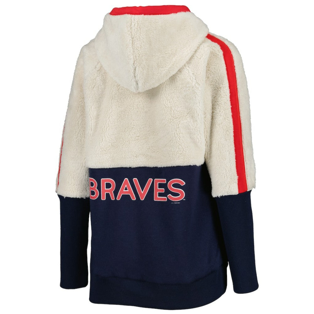 MLB Atlanta Braves G-III 4Her by Carl Banks Women's Shuffle It Raglan Full-Zip Hoodie