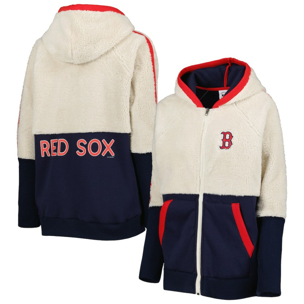 MLB Boston Red Sox G-III 4Her by Carl Banks Women's Shuffle It Raglan Full-Zip Hoodie