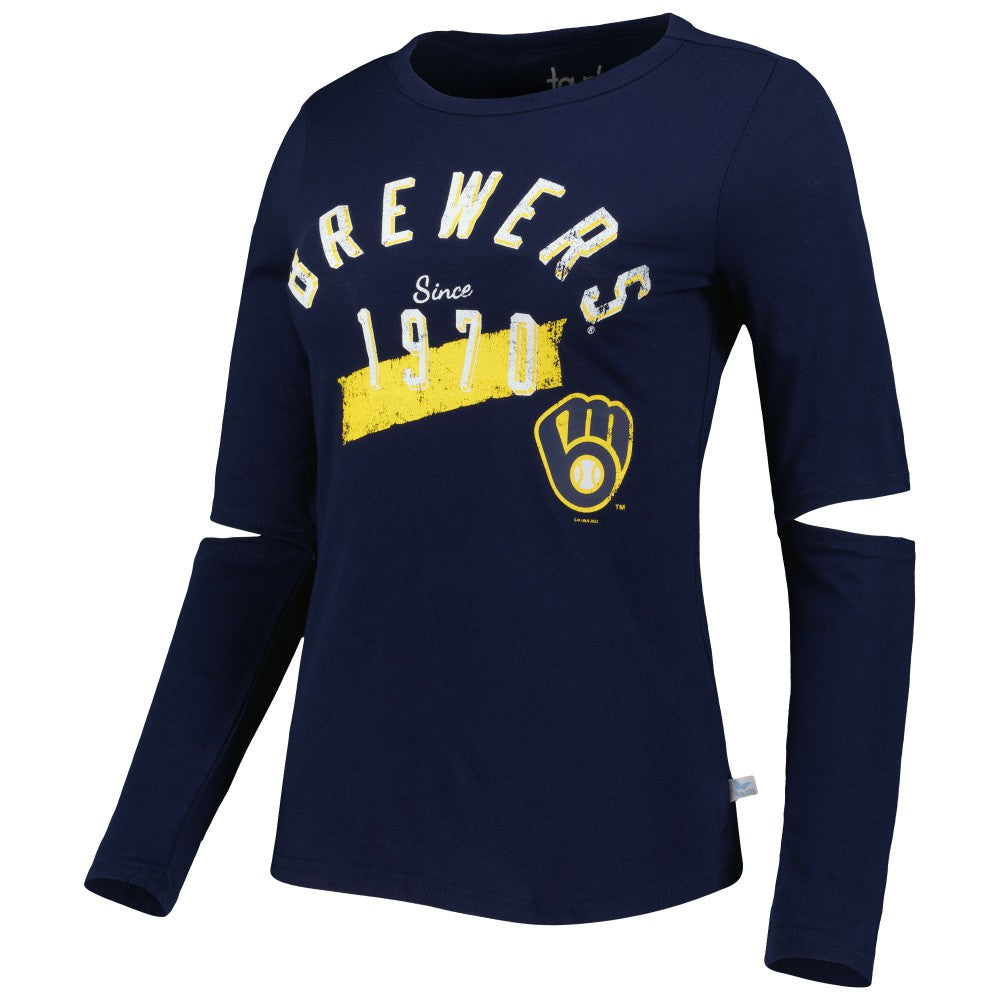 MLB Milwaukee Brewers Touch Women's Formation Long Sleeve T-Shirt