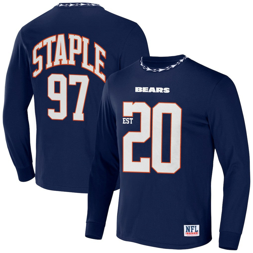 NFL x Staple Core Team Long Sleeve T-Shirt - Chicago Bears