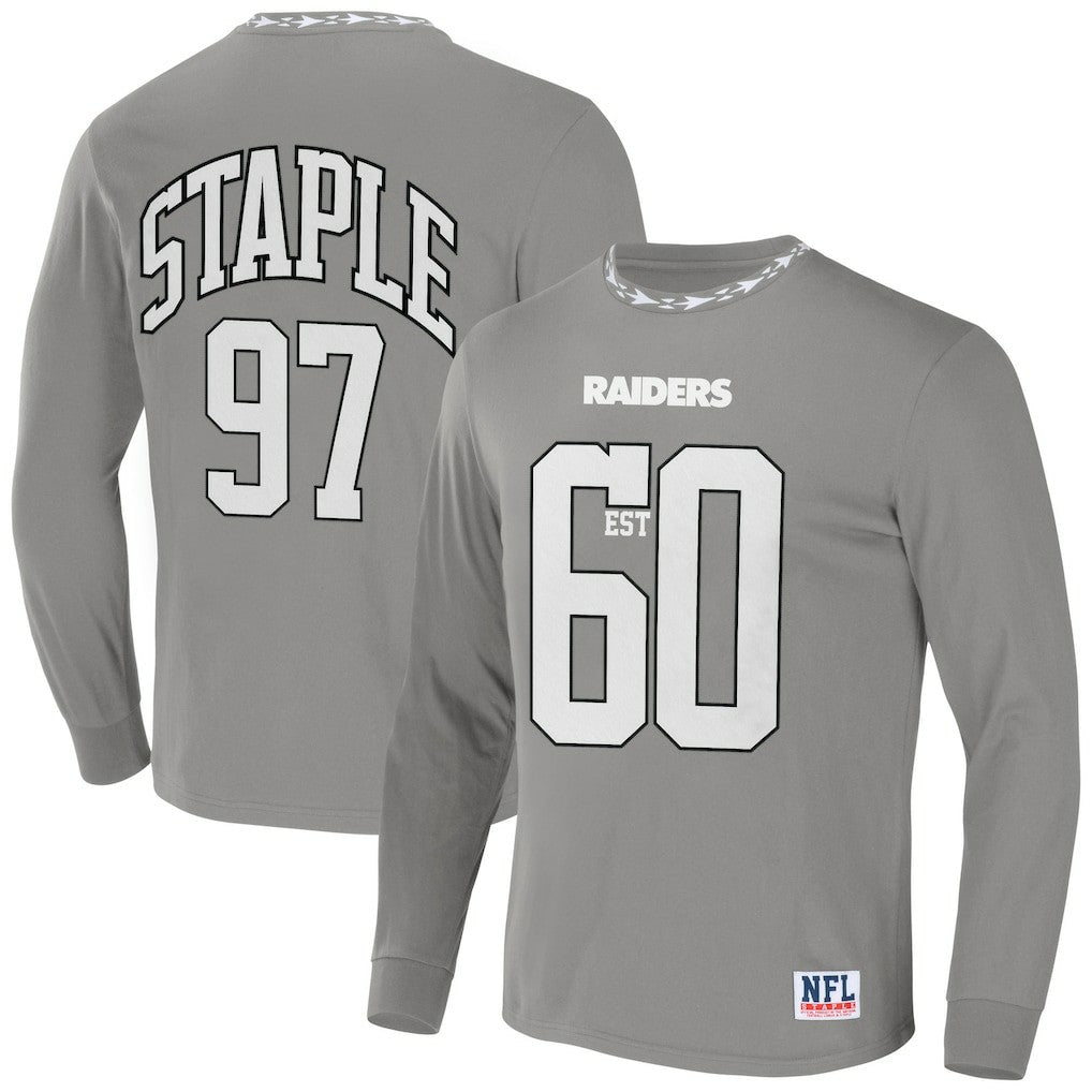 NFL x Staple Core Team Long Sleeve T-Shirt - Las Vegas Raiders