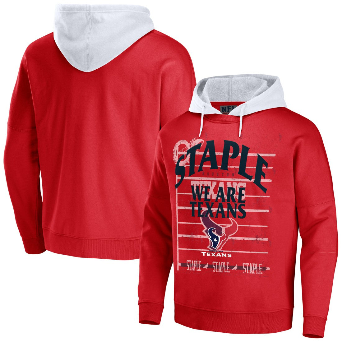 NFL x Staple Throwback Vintage Wash Pullover Hoodie - Houston Texans