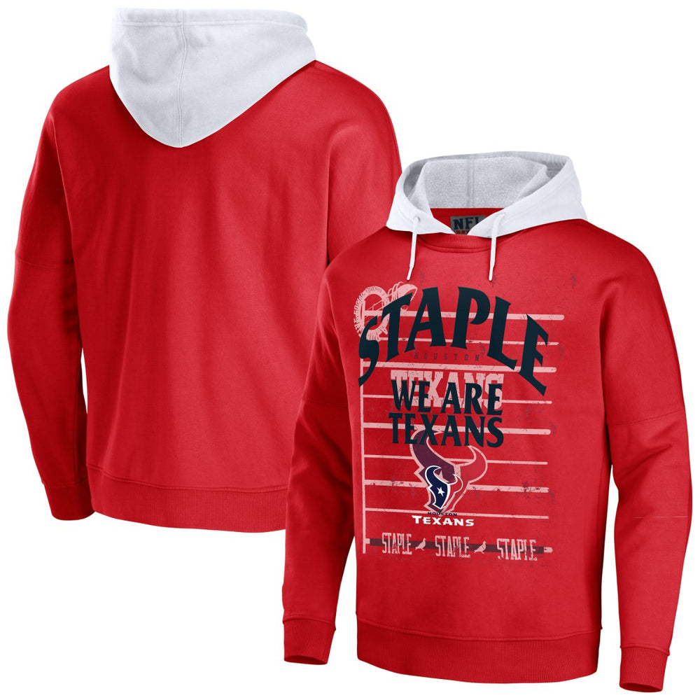 NFL x Staple Throwback Vintage Wash Pullover Hoodie - Houston Texans