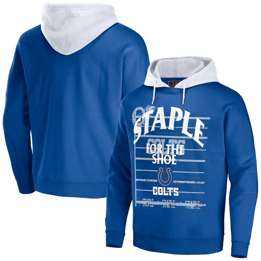 NFL x Staple Throwback Vintage Wash Pullover Hoodie - Indianapolis Colts