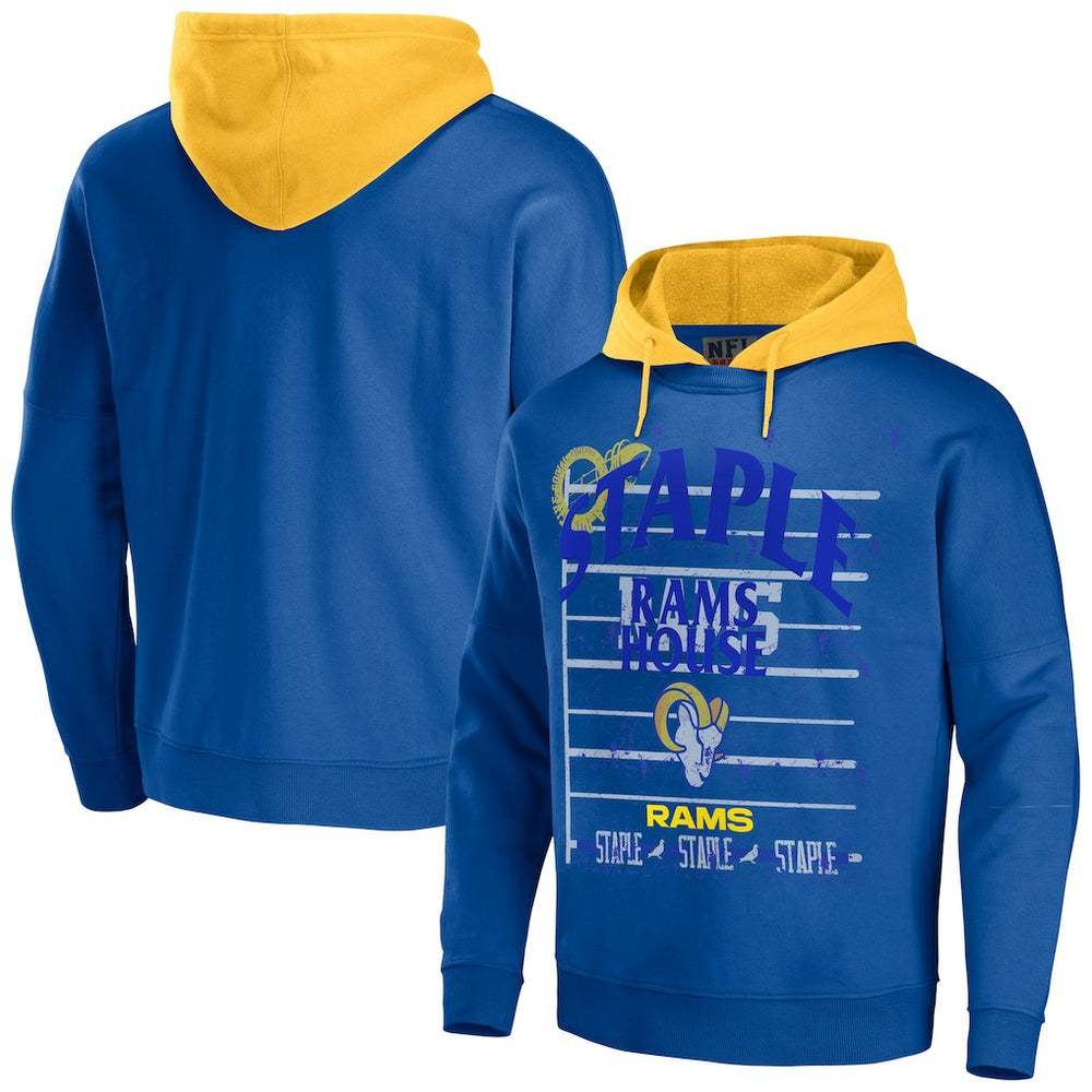 NFL x Staple Throwback Vintage Wash Pullover Hoodie - Los Angeles Rams
