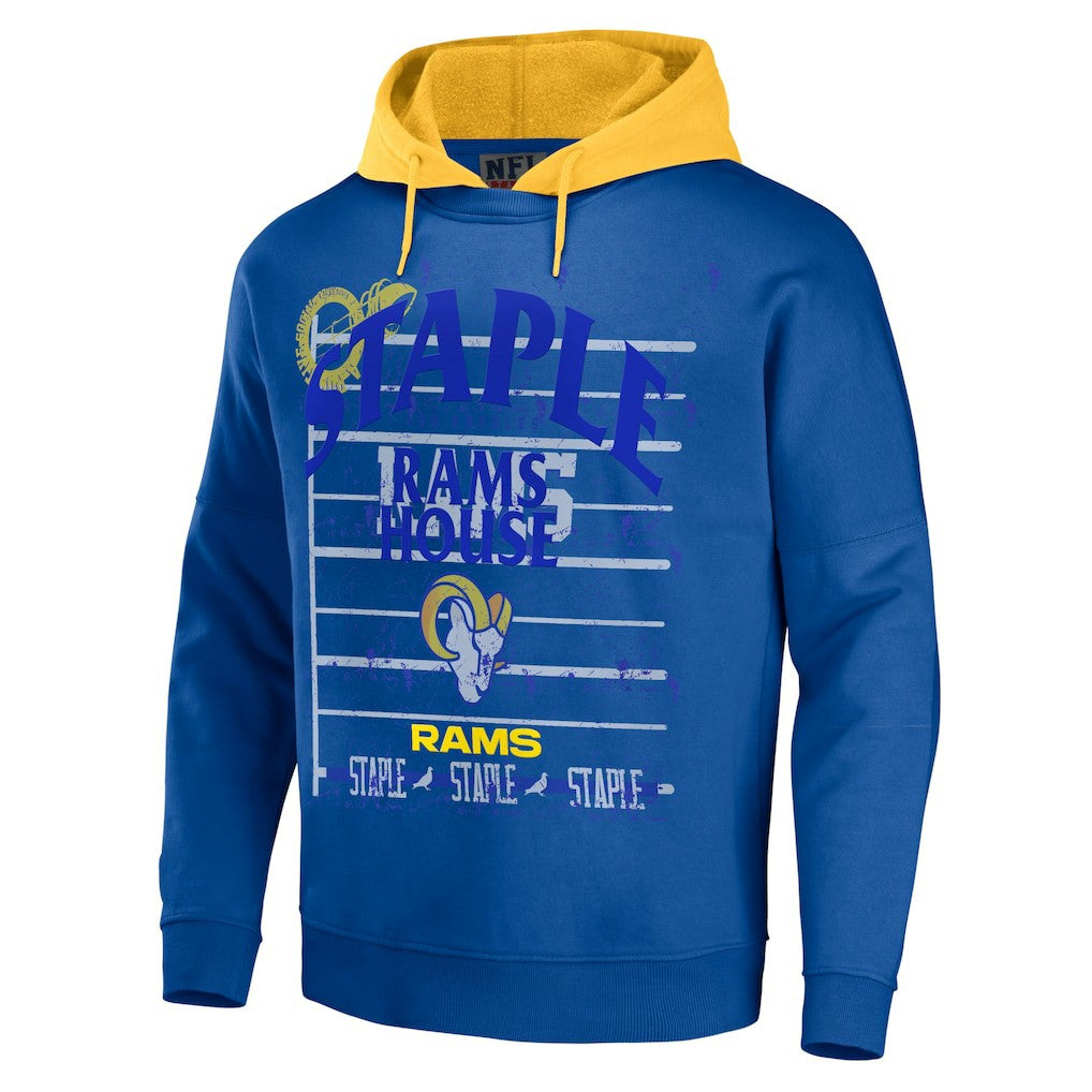 NFL x Staple Throwback Vintage Wash Pullover Hoodie - Los Angeles Rams