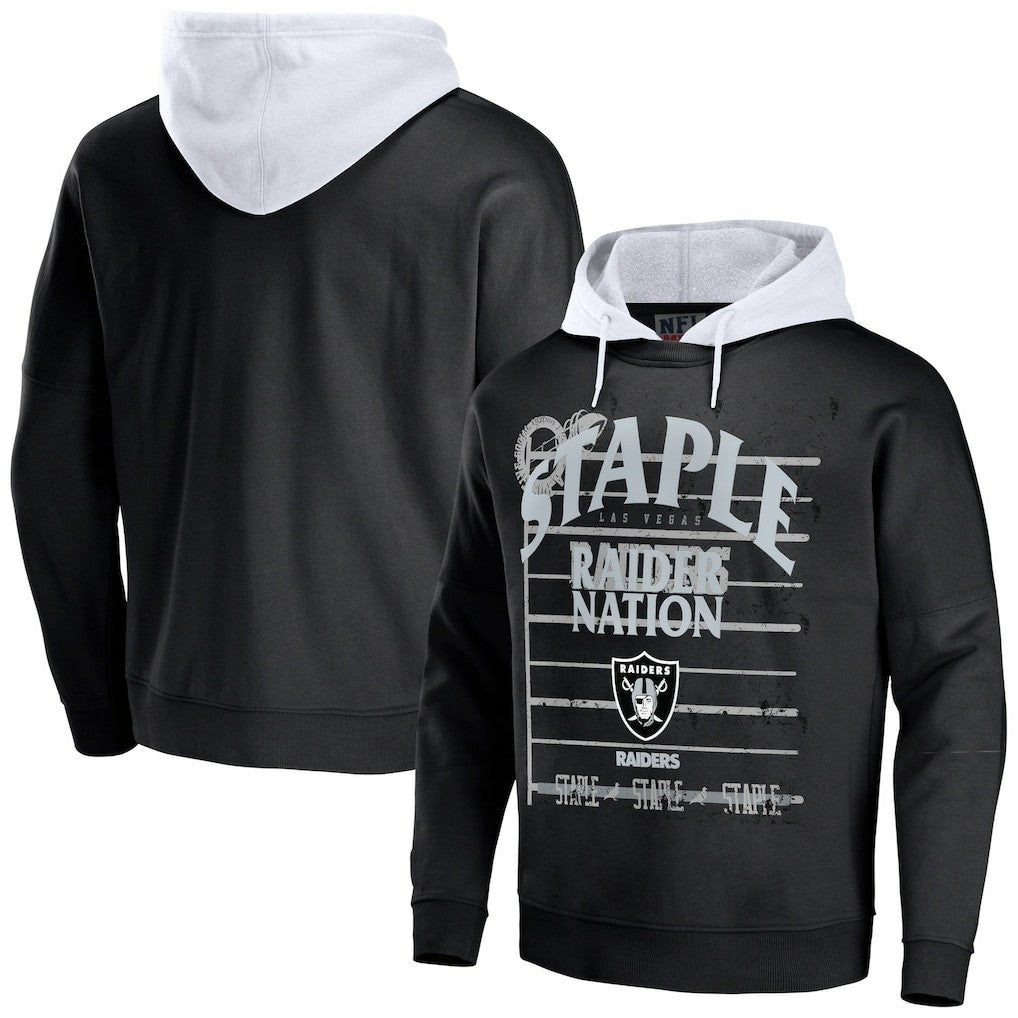 NFL x Staple Throwback Vintage Wash Pullover Hoodie - Las Vegas Raiders