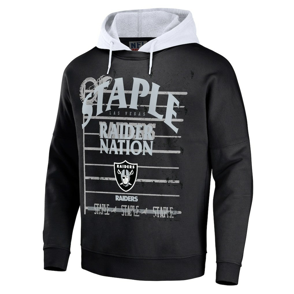 NFL x Staple Throwback Vintage Wash Pullover Hoodie - Las Vegas Raiders