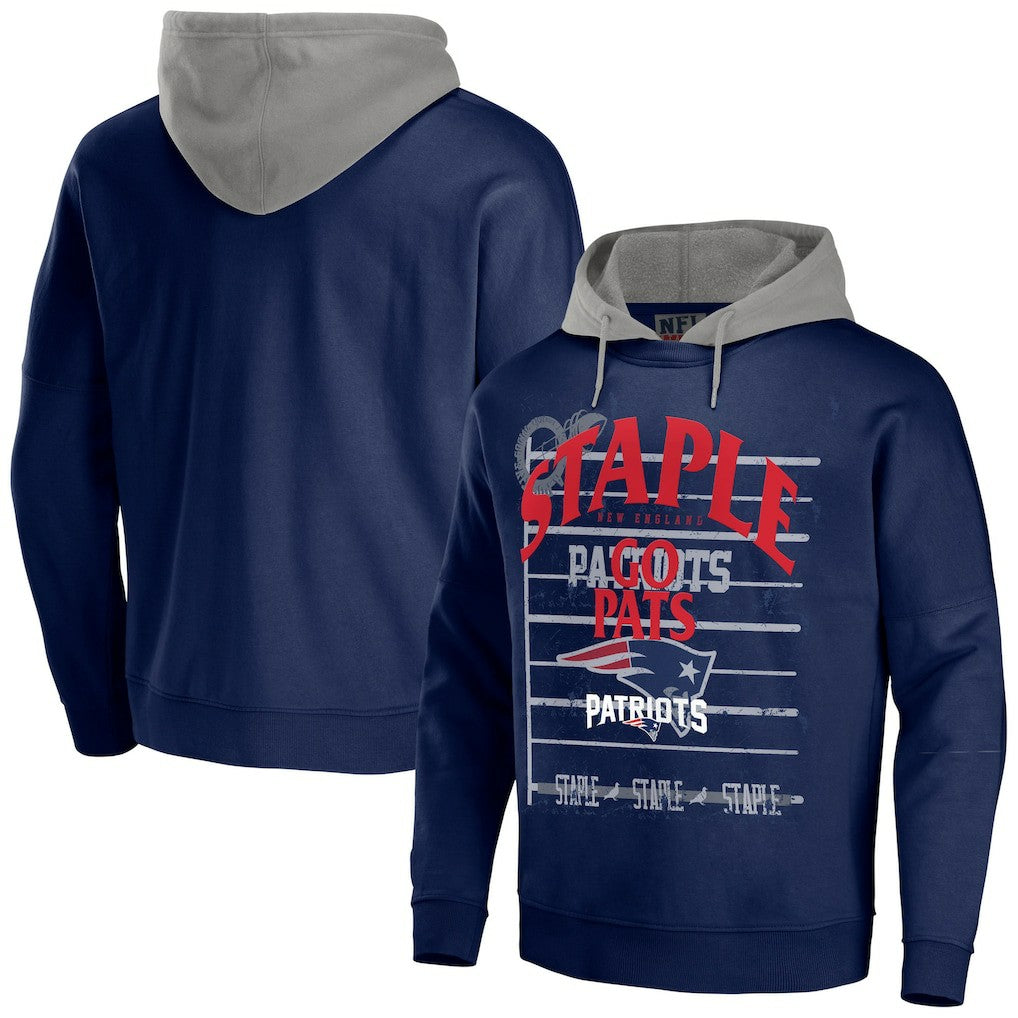 NFL x Staple Throwback Vintage Wash Pullover Hoodie - New England Patriots