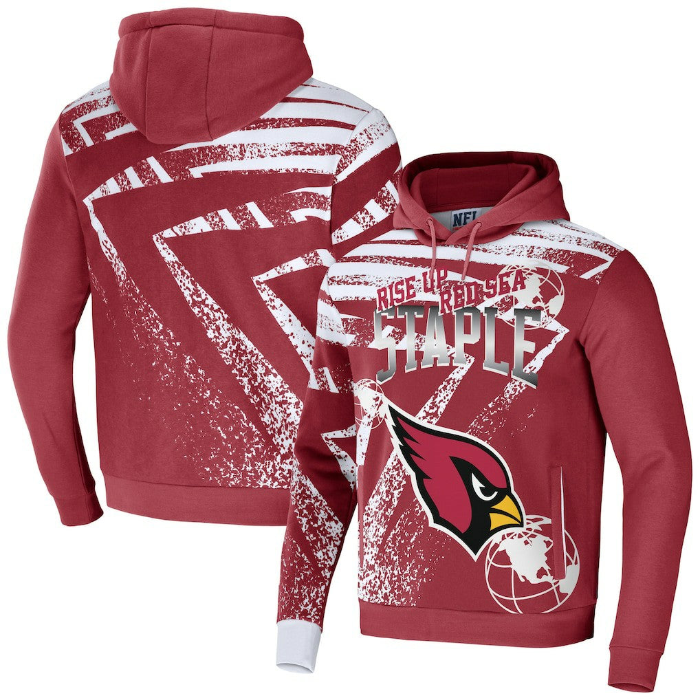 NFL x Staple All Over Print Pullover Hoodie - Arizona Cardinals