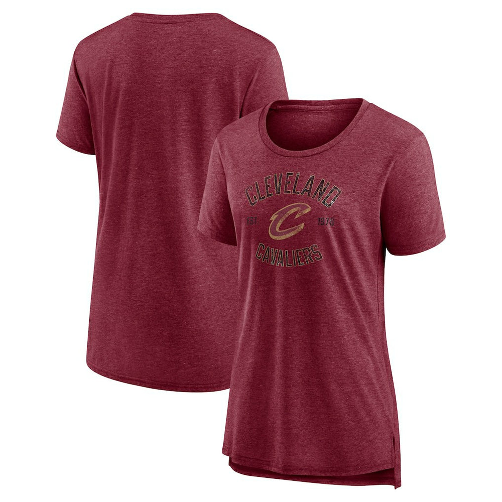 NBA Cleveland Cavaliers Women's Heritage Tri-Blend T-Shirt sale