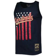 MLB St. Louis Cardinals Mitchell & Ness Cooperstown Collection Stars and Stripes Tank Top