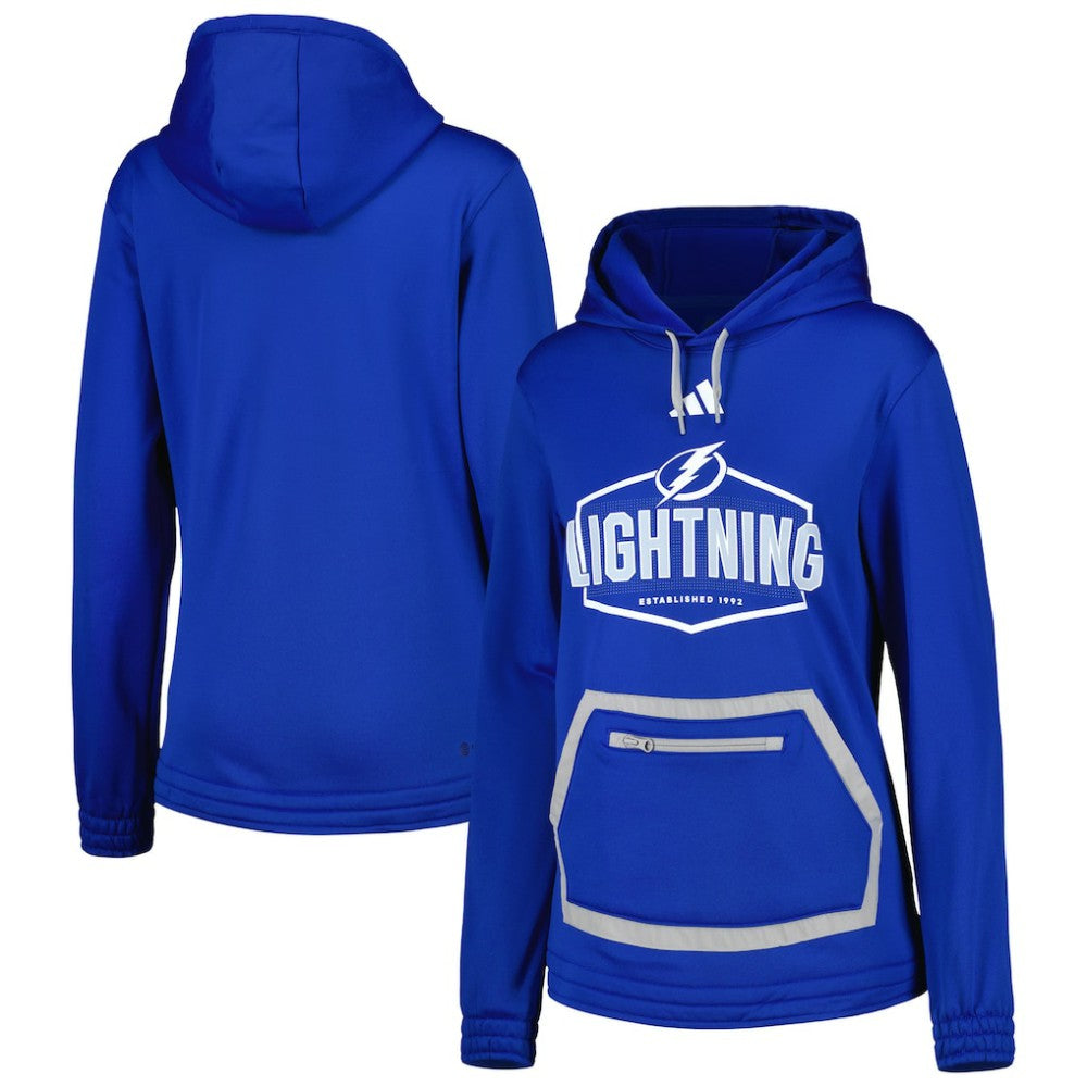 NHL Blue Tampa Bay Lightning adidas Women's Team Pullover Hoodie