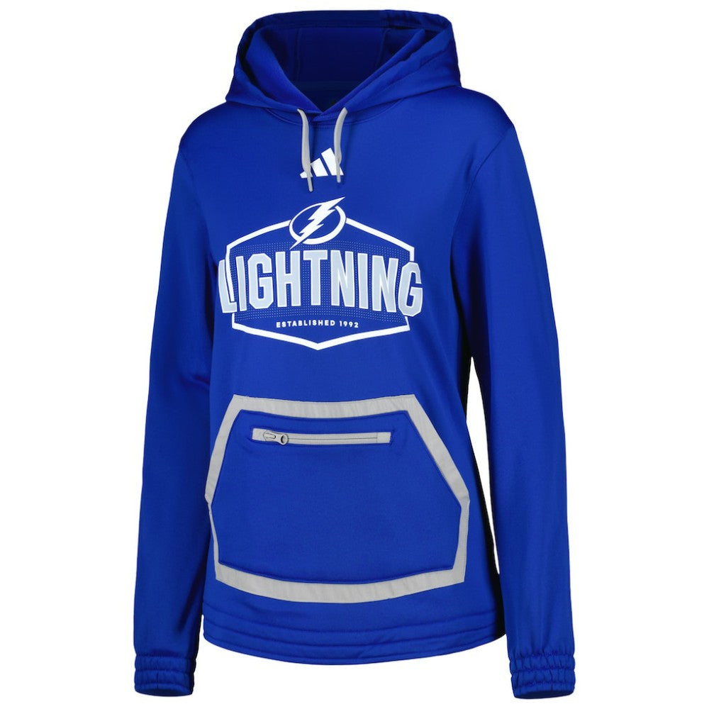 NHL Blue Tampa Bay Lightning adidas Women's Team Pullover Hoodie