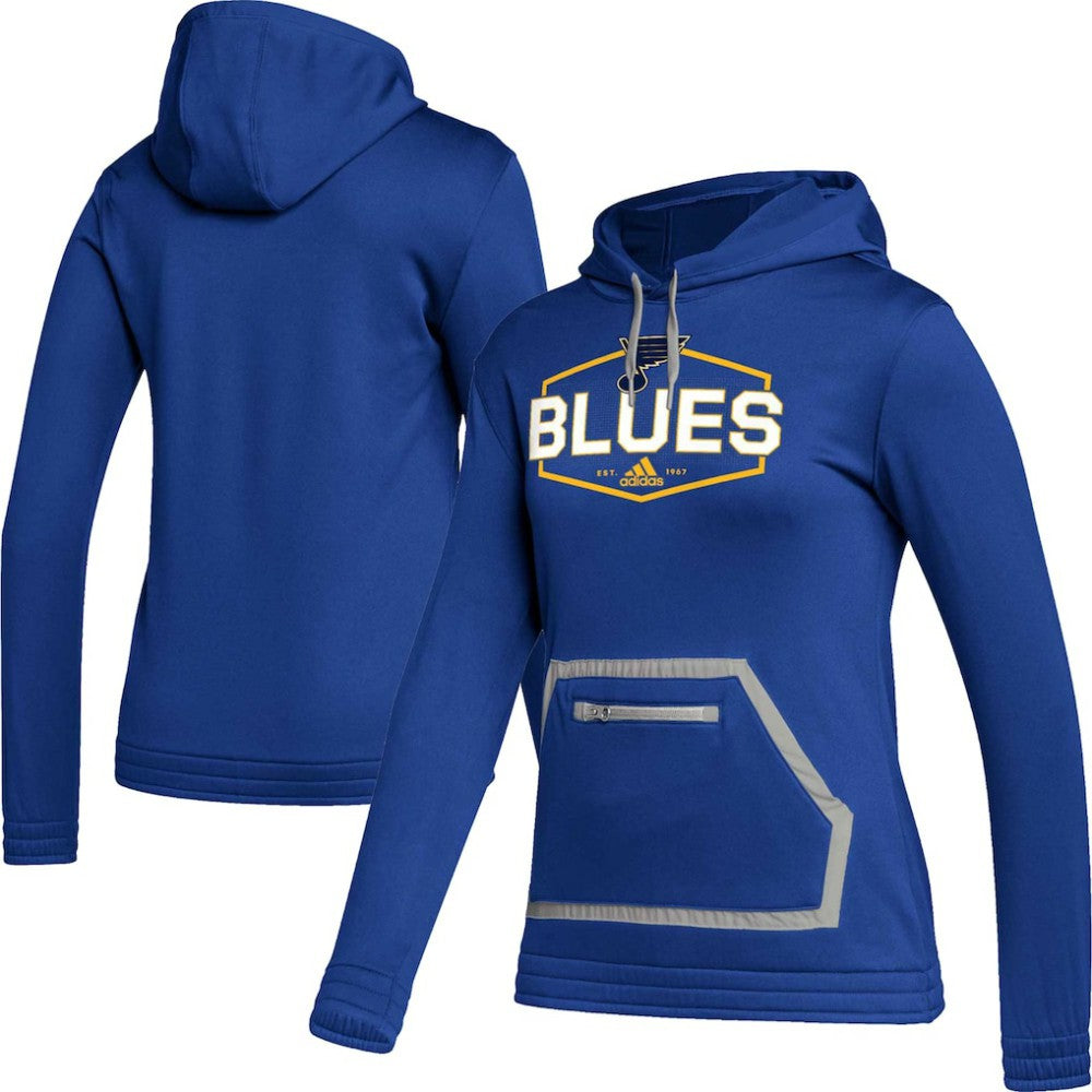 NHL Blue St. Louis Blues adidas Women's Team Pullover Hoodie