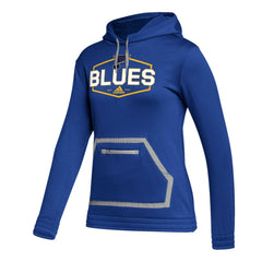 NHL Blue St. Louis Blues adidas Women's Team Pullover Hoodie