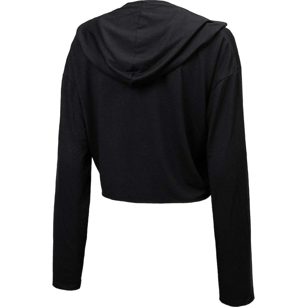 Majestic Threads Women's Leopard Cropped Pullover Hoodie - Los Angeles Chargers