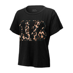Joe Burrow  Majestic Threads Women's Leopard Player Name & Number T-Shirt - Cincinnati Bengals