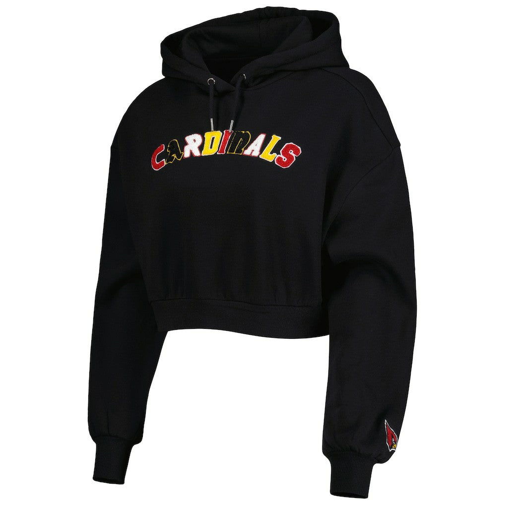 The Wild Collective Women's Cropped Pullover Hoodie - Arizona Cardinals