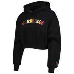 The Wild Collective Women's Cropped Pullover Hoodie - Arizona Cardinals
