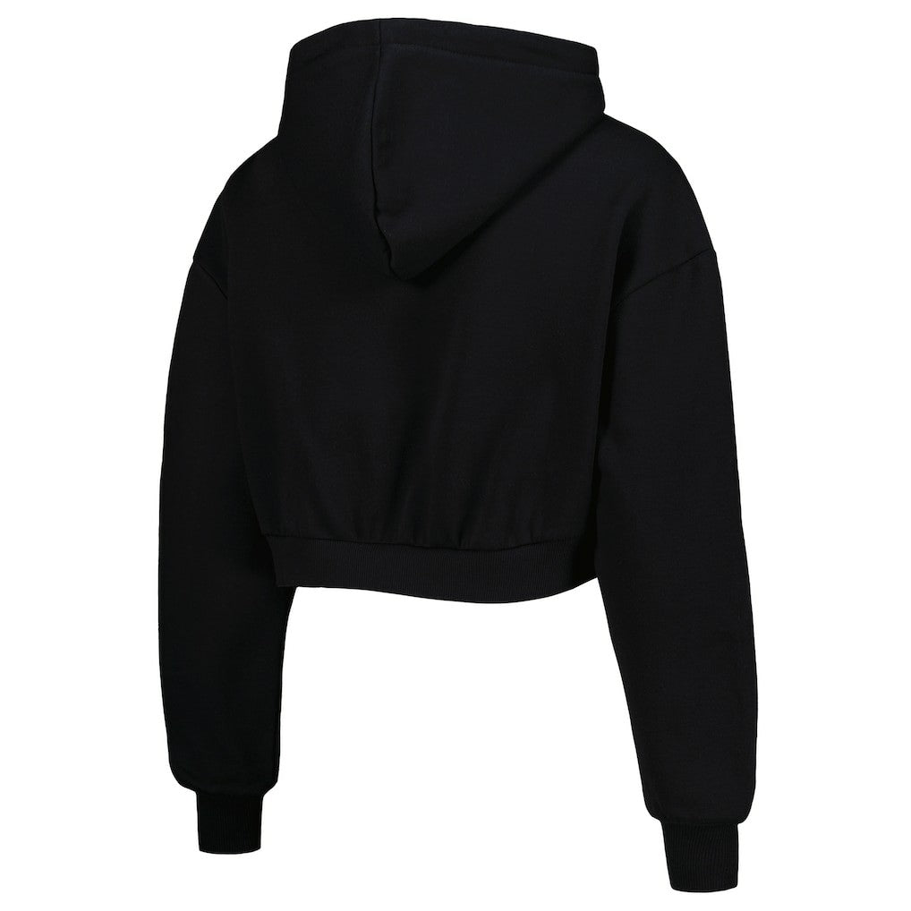 The Wild Collective Women's Cropped Pullover Hoodie - Baltimore Ravens