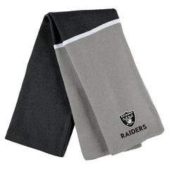WEAR by Erin Andrews Women's Colorblock Cuffed Knit Hat with Pom and Scarf Set - Las Vegas Raiders