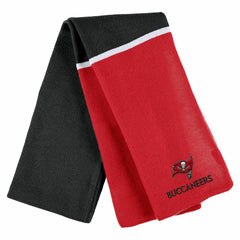 WEAR by Erin Andrews Women's Colorblock Cuffed Knit Hat with Pom and Scarf Set - Tampa Bay Buccaneers