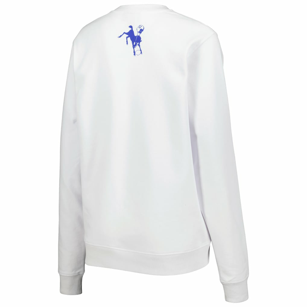 The Wild Collective Women's Cheer V-Neck Fleece Pullover Sweatshirt - Indianapolis Colts