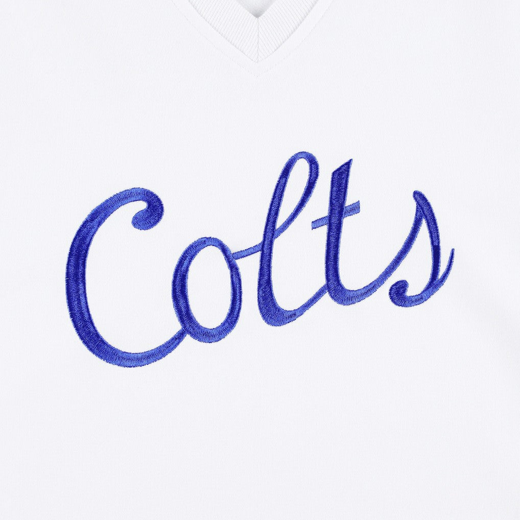 The Wild Collective Women's Cheer V-Neck Fleece Pullover Sweatshirt - Indianapolis Colts