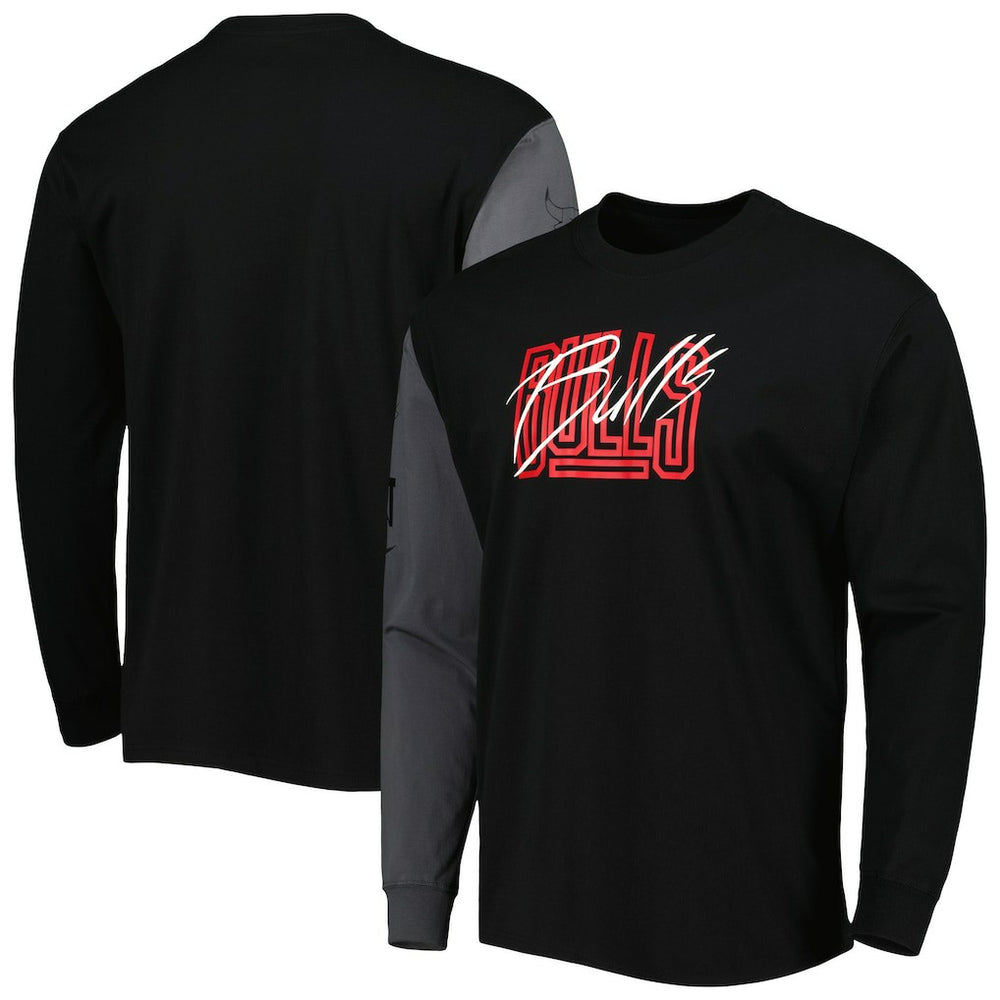 NBA Chicago Bulls Courtside Versus Flight MAX90 Long Sleeve T-Shirt sale