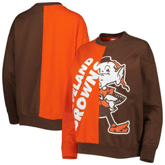 Women's Big Face Pullover Sweatshirt - Cleveland Browns