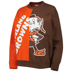 Women's Big Face Pullover Sweatshirt - Cleveland Browns