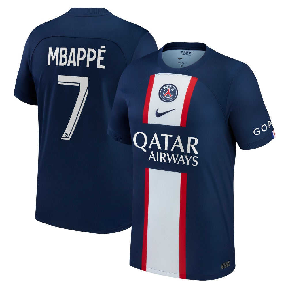 Kylian Mbappé Paris Saint-Germain 2022/23 Home Replica Player Jersey - Nike Blue
