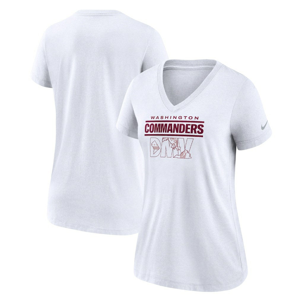 Women's Hometown Collection Tri-Blend V-Neck T-Shirt - Washington Commanders