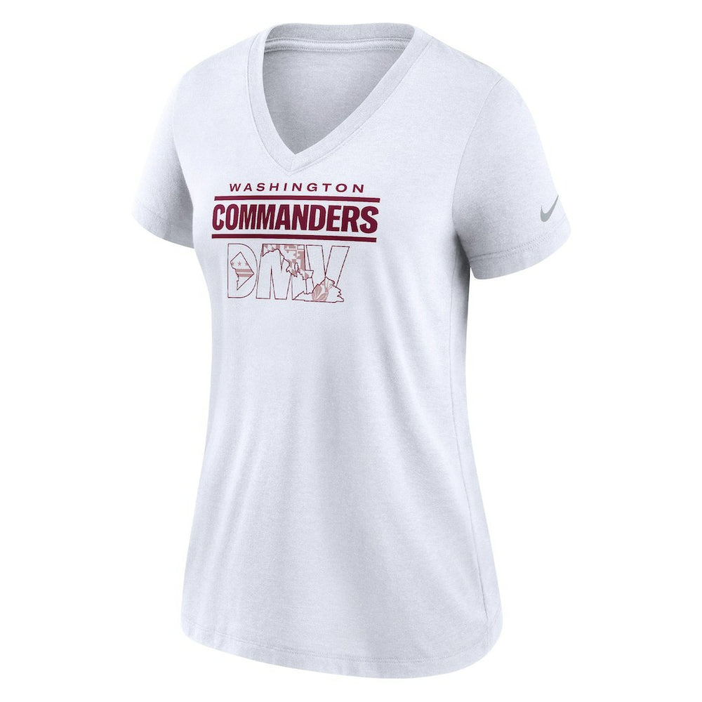 Women's Hometown Collection Tri-Blend V-Neck T-Shirt - Washington Commanders